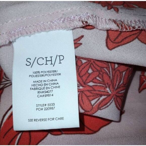 PINK & RED FLORAL CAMI SZ.S EUC - Picture 4 of 5